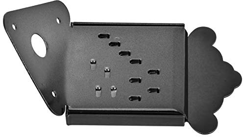 Dilwe Tablero de Tracción de Cable de Mandolina, Tipo Curvado de Acero con Cubierta Extraíble para Guitarra de Caja Eléctrica, Mandolina 8 10 o 12 Cuerdas con Extremo de Bucle (QB09 negro sin flores)