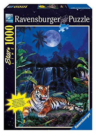Ravensburger 16077 - Lassen: Paradies der Tiger - 1000 Teile Starline Puzzle