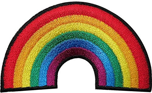 Rainbow Embroidered Iron/Sew On Patch Clothes T Shirt Gay Pride Badge Transfer