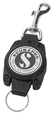 SCUBAPRO Unisex – Erwachsene Premium Retractor w/Stop Zubehör, Schwarz, None or Other