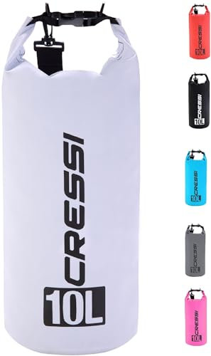 Cressi Dry Bag - Wasserdichte Taschen mit langem verstellbaren Schulterriemen - Für Tauchen, Bootfahren, Kajak, Angeln, Rafting, Schwimmen, Camping und Snowboarden