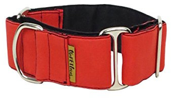 ThePetLover - Halsband Martingale für Hunde, L, Rot und Schwarz