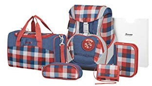 Samsonite Sammies Ergofit - Schulranzen-Set 6-teilig, Mehrfarbig (Classic Checks)