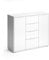Vicco Kommode Leon, Kommodenschrank, Weiß, 100 x 84 cm