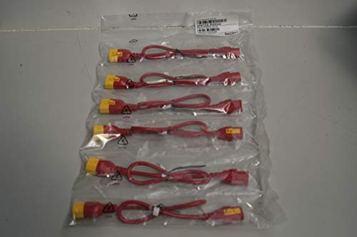 APC - RACKS AND PDUS POWER CORD KIT (6 EA) LOCKING C13 TO C14 0.6M RED