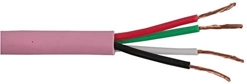 Pro Power 4CSPKCBL2.50PK100 m 4-Core Unscreened Speaker Cable, 50/0.24 mm, Pink, 100 m