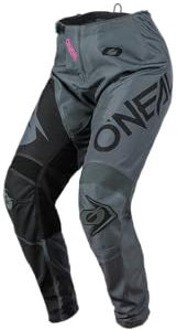 O'NEAL | Pantalon pour Femme | Motocross Enduro | Liberté de Mouvement maximale, Conception légère, Respirante et Durable | Pantalon Element Racewear | Femme | Gris/Rose | Taille 1/2 (26)