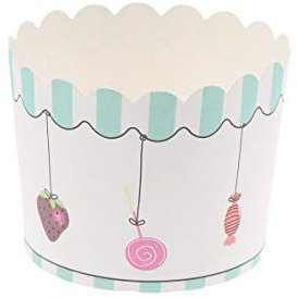 Papier-Backförmchen Für Muffins, Eisbecher Pappe Cupcakes Formen, 50 Stück Mini Muffins Papierförmchen, Muffinförmchen Papier Hitzebeständig, Einweg-Cupcake-Förmchen