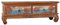 vidaXL Teak Altholz TV Schrank mit 2 Schubladen Kolonialstil Lowboard TV Möbel Sideboard Fernsehtisch Fernsehschrank HiFi-Schrank 110x35x40 cm