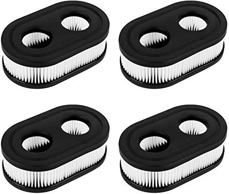 Kulannder 4 Piezas Filtro de Aire para Cortacésped Herramienta de Limpieza de Aire para Jardín Reemplazo del Cartucho Limpiador del Filtro de Aire