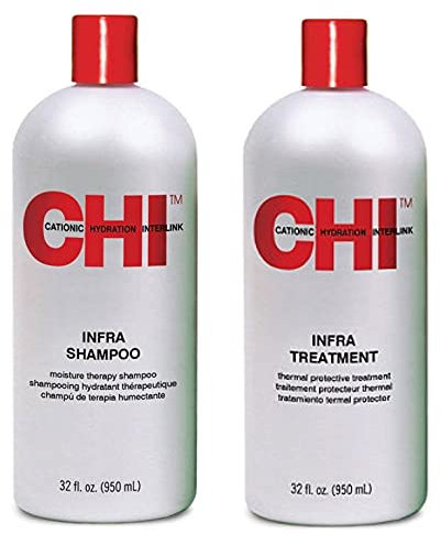 CHI-CHI Infra XXL Set - Haarstärkendes Shampoo & Treatment, Silikonfrei, Unparfümiert, 2x 946ml