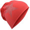 Miobo Kinder Slouch Beanie Mütze,Baumwolle,Strass Stern Coral 54