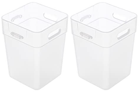 Worparsen Refrigerator Organizer Sturdy Fridge Side Door Food Holder Keep Tidy Thickened 2pcs L