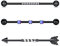 JFORYOU Industrial Piercings Stab Barbell 14 Gauge 38mm Chirurgenstahl Opal Strass Ohr Piercing Schmuck