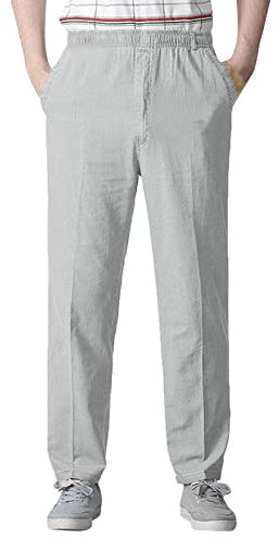 Leinenhose Herren 4XL Jogginghose Herren Hip Hop Streetwear Baggy Cargohose Lang Einfarbig Baumwolle Arbeitshosen Pants Denim Jeans Damen Straight Punk Goth Hose Fairy Grunge Vintage Casual Y2K