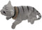 predolo Autodekoration Wackelkatze Ornament Wackelkopf Kitty Kreatives Auto-Innenzubehör für den Schreibtisch, GRAU