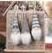 NSXIN Weihnachten Deko Wichtel Figuren 3 Stück Mini Schwedischen Weihnachtsmann Weihnachtsdeko Santa Tomte Gnom, Skandinavischer Zwerg Geschenke für Freunde Familie (Grau/3Stk)