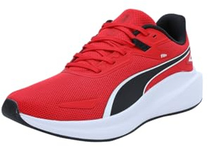Puma Skyrocket Lite Adult Unisex Straßen-Laufschuh, RED- Black, 44.5