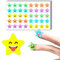 600 Stück, 20mm - Sticker Sterne Belohnungssticker Grundschule, Smile Aufkleber Klebesterne