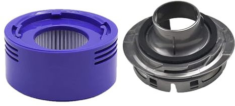 Ersatz-HEPA-Filter und Motorabdeckung, kompatibel mit Dyson V8 V7 Motorhead Auto + Boot Trigger schnurlose Staubsauger (1 Abdeckung + 1 Filter)
