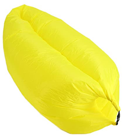 Topyond Luftsofa,Aufblasbares Schlafsofa,Inflatable Beach Sofa, Strandwippe, Wasserdicht,Faltbar Leicht,Aufblasbare Couch Sofa Für Outdoor-Reisen, Camping, Wandern, Schwimmbad, Strandparty Gelb
