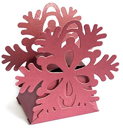 AGONEIR Weihnachts-Schneeflocken-Box, Metall-Stanzschablone, Scrapbooking, Album, Papier, Metall, Stanzformen für Kartenherstellung