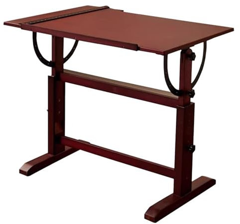Zeichentisch, extra groß, Holz, Studio Malerei & Handwerk Schreibtisch mit verstellbarer Höhe/Winkel, vergrößern Tischplatte/T-Quadrat Lineal für Kunstwerke & Schreiben