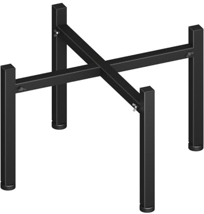 Garbuildman Universal-Feuerstellenständer für Soloofen, Lagerfeuer, Yukon und andere 38,1–68,6 cm Outdoor-Feuerstelle, Metall-Feuerstelle, Zubehör für Feuerstelle, Outdoor-Kaminwerkzeuge, Schwarz