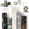 5 Rollen Geschenkpapier Weihnachten, 43 x 300cm Geschenkpapierrolle, Weihnachtsgeschenkpapierrolle mit Aufklebern und Schleifenband, Geschenkpapier Weihnachten Set New Year für Geschenkverpackung