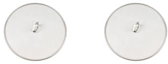Timcryxient Juego de 2 cubiertas de sartén de acero inoxidable para salpicaduras de grasa, de malla fina, para estufa, aceite, tapa de olla, 25 cm