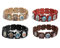 MSINMINW 4 Stück Holz Jesus Armband, Dehnbares Rosenkranz Armband, Christliche Armbänder mit Bildern von Religiösen Heiligen, Geschenk für Männer und Frauen