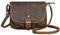 STILORD 'Iris' Leder Handtasche Damen klein Vintage - Umhängetasche für Freizeit, Ausgehen & Party - Echtleder Abendtasche mit Fächern, Farbe:kreta - braun