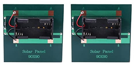 Reinscer 5X 1W 4V Rechargeable AA Battery Solar Cell Charger with Base for 2XAA Batteries Charging Directly