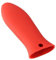 LABRIMP Silicone Hot Handle Holder Red Heat Resistant Potholder for Lodge Skillets Flexible Design for Comfortable Grip Up for Safe Cooking Baking
