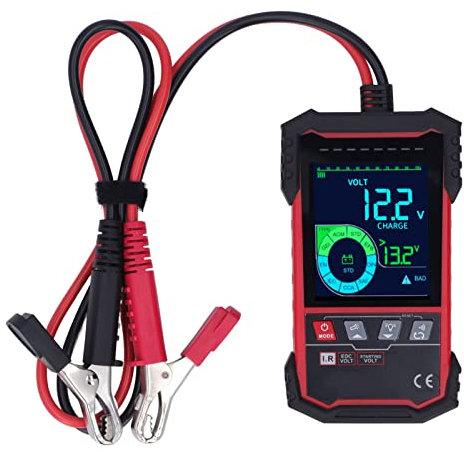Zerodis 100 –1999 CCA Generador de Generador de Lastomotive Analizador para Truck Marine, Tester de Batería de Automóvil Integral 12V 24 V con Pantalla de 3.2 Pulgadas, Herramienta Fácil de Usar