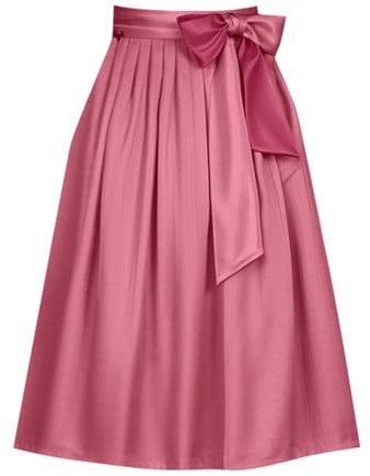 Famzuneu Damen Dirndl Schürze Lang - Midi Dirndlschürzen Trachtenschürze Hochzeit Mittelalter Dirndlschürze Festlich Elegant Bayrische Trachtenmode für Oktoberfest Karneval