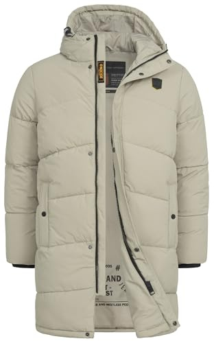Indicode Herren INPazze Winterparka Winterjacke Steppjacke mit Kapuze | Wärmende Übergangsjacke mit wattiertem Design, Outdoorjacke, Alltagsjacke, Herrenjacke, Freizeitmode, Winterjacke für Männer