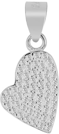 Akzent Anhänger für Damen in 925 Silber, 100% Wasserfest & Hautverträglich