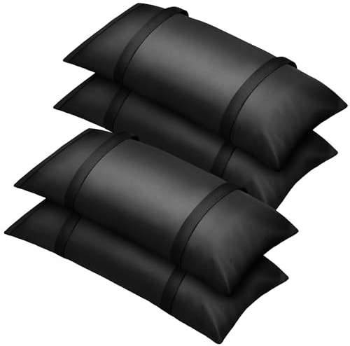 Victiv 4 Sandsäcke für Sonnenschirmständer, 200LBS Sandsäcke zum Beschweren | Schwere 800D Oxford Sandsack Verstärkte, 62,2x28cm Befüllbare Sandsack, Vielseitig Gewichtssack für Gartenmöbel, Trampoline