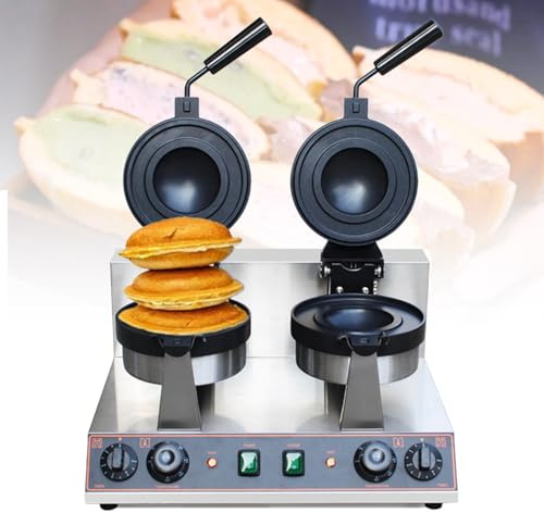 Electric Panini Sandwich Maker, Dual-Head Non-Stick Grill with 180° Flip, Adjustable 122-572°F & 5-Minute Timer for Toast, Waffles, Burgers, Press