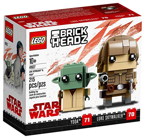 LEGO BrickHeadz Luke Skywalker & Yoda (41627) – Star-Wars-Spielzeug