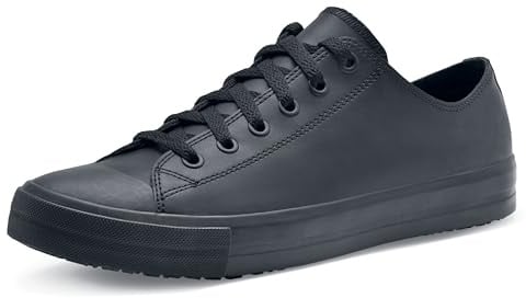 Shoes For Crews Delray Unisex Slip-On Shoe, Slip-Resistant, Water-Resistant | Comfortable with removable cushioned insoles & TRIPGUARD technology, slip-resistant for food service, retail & hospitality