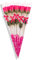 Sevenriver Handgemachte koreanische Seife Rose pink in Geschenkverpackung mit Schleife, 5 Stück