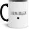 Tasse mit Spruch Lieblingskollegin Lustig/Arbeit/Büro/Witzig/Geschenkidee für Kollegen/Innen & Henkel Schwarz