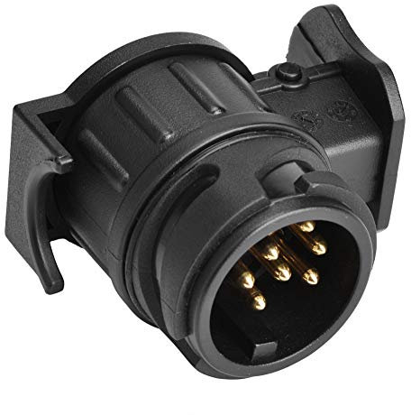 Adaptador de enchufe de remolque Aramox, 12 V, 13 pines a 7 pines N & S, adaptador de enchufe de remolque, conector convertidor de enchufe para remolque, caravana