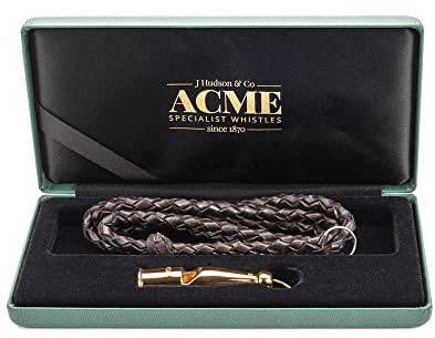 ACME Hundepfeife No. 212 in edlem Sterlingsilber | Persönliche Gravur möglich | Tolle Geschenkidee (Sterling Gelbgold plattiert, ohne Gravur)
