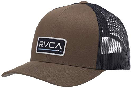 RVCA Herren Ticket Trucker Hat Baseballkappe, Oliv/Blatt für Mich (Leaf It to Me), Einheitsgröße