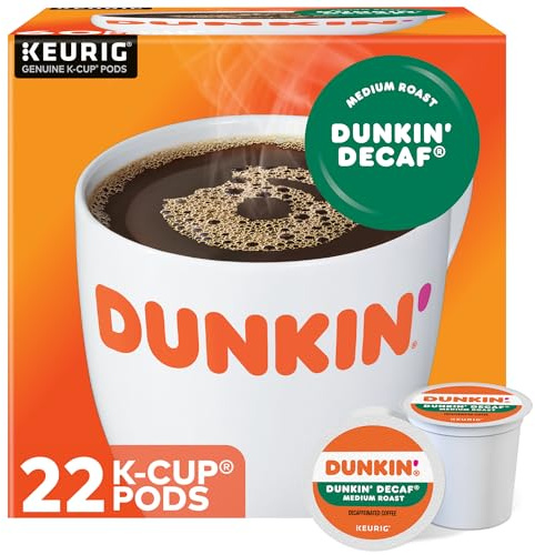 Dunkin' Donuts Single-Serve Coffee K-Cup®, Decaffeinated, Carton Of 22