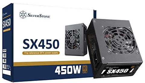 Silverstone SST-SX450-B - Serie SFX, Fuente de alimentación PC 450W 80 Plus Bronce, Baja sonoridad 80mm