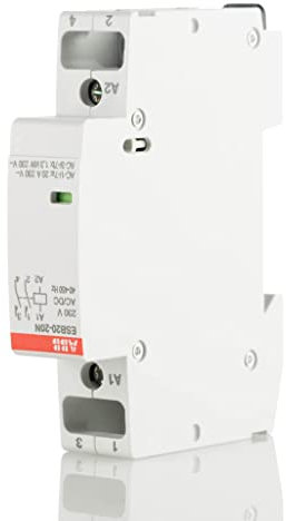 ABB ESB20-20N-06 Installationsschütz (Schließer) – 20 A, 2 NO, 230 V AC/DC, 2-polig, 18 mm, für DIN-Hutschiene, geräuscharm